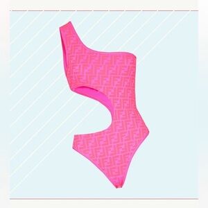 Like New Fendi Pink Barbie One Piece Bathing Suit